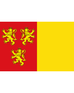 Flag: Municipal flag of Chièvres, Belgium |  landscape flag | 1.35m² | 14.5sqft | 90x150cm | 3x5ft 