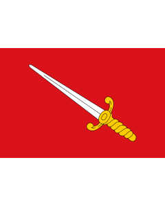 Flagge: Large Chimay | Chimay, in Hainaut province, Belgium  |  Querformat Fahne | 1.35m² | 90x150cm 