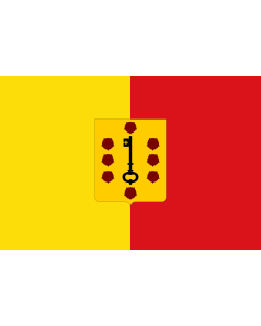 Flag: Comines Warneton Belgium |  landscape flag | 2.16m² | 23sqft | 120x180cm | 4x6ft 