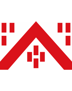 Flagge: Large Deerlijk | Belgian municipality Deerlijk  |  Querformat Fahne | 1.35m² | 90x150cm 