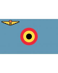 Flagge: Large Ensign of Belgian Air Force  |  Querformat Fahne | 1.35m² | 90x150cm 