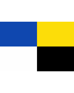 Flagge: Large Belgischen Gemeinde Érezée  |  Querformat Fahne | 1.35m² | 90x150cm 