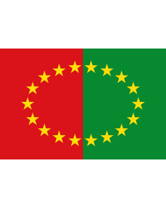 Flag: Municipal flag of Hannut, Belgium |  landscape flag | 2.16m² | 23sqft | 120x180cm | 4x6ft 