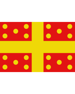 Flag: Belgian municipality Harelbeke |  landscape flag | 1.35m² | 14.5sqft | 90x150cm | 3x5ft 