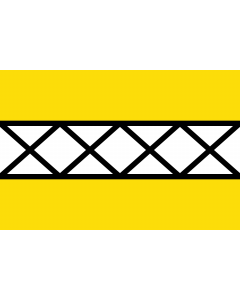 Flag: Belgian municipality Hoeselt |  landscape flag | 1.35m² | 14.5sqft | 90x150cm | 3x5ft 