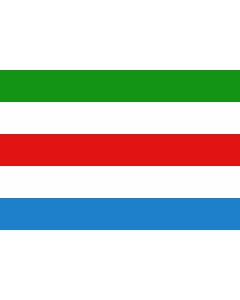 Flagge: Large Belgischen Gemeinde Huldenberg  |  Querformat Fahne | 1.35m² | 90x150cm 