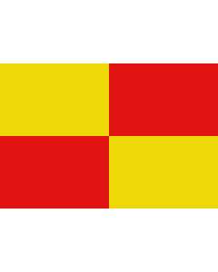 Flagge: Large Kortessem | Belgian municipality Kortessem | Gemeente Kortessem  |  Querformat Fahne | 1.35m² | 90x150cm 