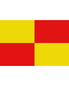 Flag: Belgian municipality Kortessem |  landscape flag | 2.16m² | 23sqft | 120x180cm | 4x6ft 