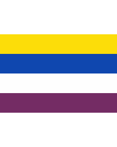 Flagge: Large Montigny le Tilleul Belgium  |  Querformat Fahne | 1.35m² | 90x150cm 