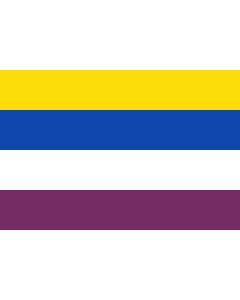 Flag: Montigny le Tilleul Belgium |  landscape flag | 1.35m² | 14.5sqft | 90x150cm | 3x5ft 
