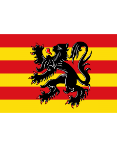 Flagge: Large Oudenaarde | Municipal flag of Oudenaarde, Belgium  |  Querformat Fahne | 1.35m² | 90x150cm 