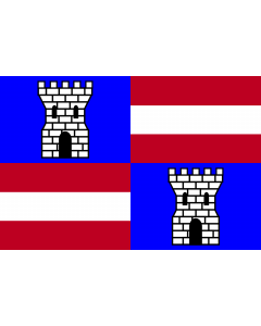 Flagge: Large Belgischen Gemeinde Paliseul  |  Querformat Fahne | 1.35m² | 90x150cm 