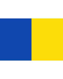 Flag: Belgian commune of Saint-Ghislain |  landscape flag | 1.35m² | 14.5sqft | 90x150cm | 3x5ft 