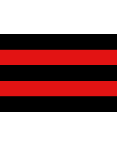 Flagge: Large Belgischen Gemeinde Scherpenheuvel-Zichem  |  Querformat Fahne | 1.35m² | 90x150cm 