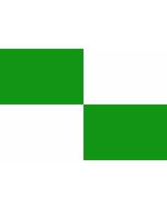 Flagge: Large Sint-Agatha-Berchem | Belgian municipality Sint-Agatha-Berchem  French Berchem-Sainte-Agathe | Gemeente Sint-Agatha-Berchem  |  Querformat Fahne | 1.35m² | 90x150cm 