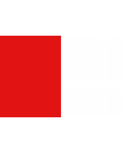 Flagge: Large Belgischen Gemeinde Sint-Pieters-Leeuw  |  Querformat Fahne | 1.35m² | 90x150cm 