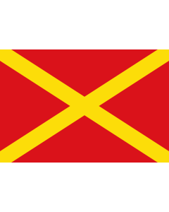 Flag: Belgian city  and municipality  of Virton, Belgium |  landscape flag | 2.16m² | 23sqft | 120x180cm | 4x6ft 