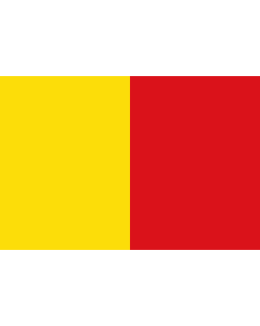 Flag: Belgian municipality Wervik |  landscape flag | 1.35m² | 14.5sqft | 90x150cm | 3x5ft 