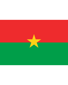 Flag: Burkina Faso |  landscape flag | 0.135m² | 1.5sqft | 30x45cm | 1x1.5foot 