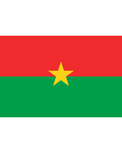 Flag: Burkina Faso |  landscape flag | 2.16m² | 23sqft | 120x180cm | 4x6ft 