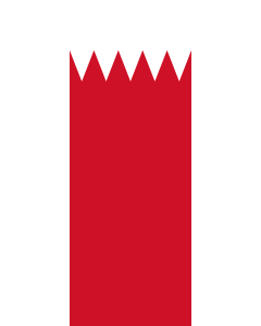Banner-Flagge:  Bahrain  |  Hochformat Fahne | 6m² | 400x150cm 