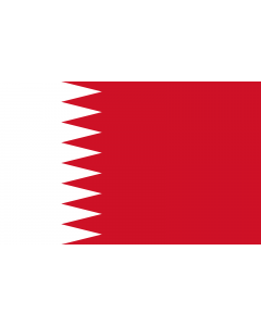 Bandera: Bahrain 1972 | Bahrain used from 1972 until 2002. The base image is from the 2002 CIA World Factbook  mirrored at UMSL |  bandera paisaje | 1.35m² | 90x150cm 