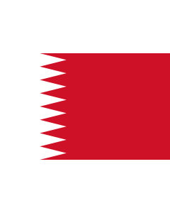 Bandera: Bahrain 1972 | Bahrain used from 1972 until 2002. The base image is from the 2002 CIA World Factbook  mirrored at UMSL |  bandera paisaje | 1.35m² | 90x150cm 