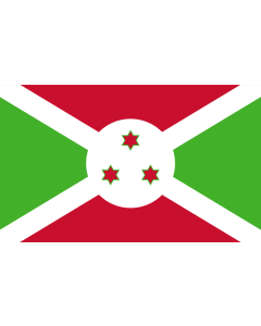 Flag: Burundi |  landscape flag | 1.35m² | 14.5sqft | 90x150cm | 3x5ft 