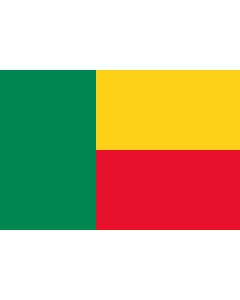 Bandera: Benín |  bandera paisaje | 0.24m² | 40x60cm 