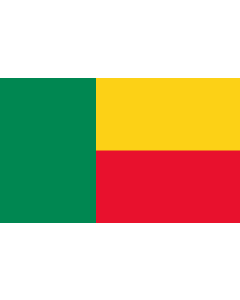 Flag: Benin |  landscape flag | 3.75m² | 40sqft | 150x250cm | 5x8ft 