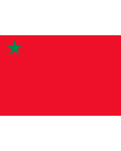 Flagge: Large PRPB | People s Revolutionary Party of Benin between 1975 - 1990 | Parti de la Révolution Populaire du Bénin  |  Querformat Fahne | 1.35m² | 90x150cm 