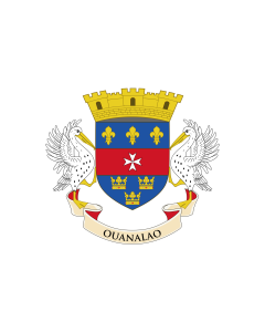 Flag: Saint Barthélemy |  landscape flag | 0.06m² | 0.65sqft | 20x30cm | 8x12in 