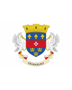 Flag: Saint Barthélemy |  landscape flag | 0.96m² | 10sqft | 80x120cm | 2.5x4ft 