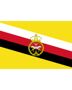 Bandera de  War Flag of Brunei | War flag of Brunei | Tentera Laut Diraja Brunei |  bandera horizontal | 2.16m² | 120x180cm 