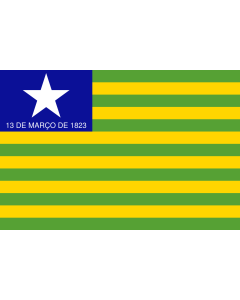 Flag: Piauí |  landscape flag | 0.06m² | 0.65sqft | 20x30cm | 8x12in 