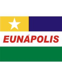 Bandera de  Eunapolis | Imagem   da bandeira do município de Eunápolis |  bandera horizontal | 1.35m² | 100x140cm 