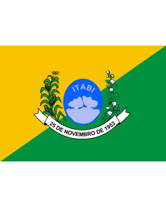 Bandera de  Itabi | Município Itabi, sergipe |  bandera horizontal | 1.35m² | 90x150cm 