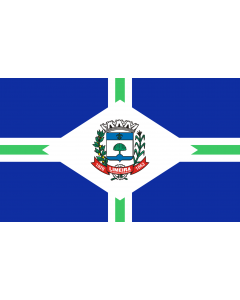 Flagge: XL Limeira SaoPaulo Brasil | Município de Limeira no Estado de São Paulo  |  Querformat Fahne | 2.16m² | 120x180cm 