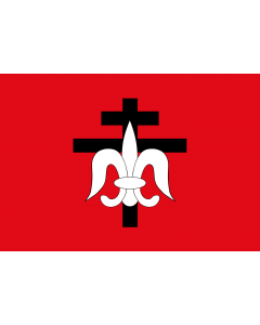 Flag: Sao Paulo s city Lorena, Brazil |  landscape flag | 1.35m² | 14.5sqft | 90x150cm | 3x5ft 