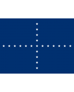 Flagge: XL Naval Jack of Brazil  |  Querformat Fahne | 2.16m² | 130x170cm 