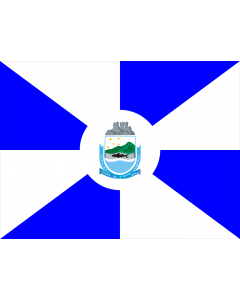 Flagge: XL Peruibe SaoPaulo Brasil2 | Município de Peruíbe no Estado de São Paulo  |  Querformat Fahne | 2.16m² | 130x170cm 
