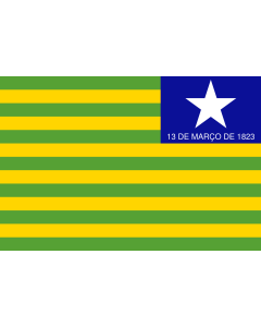 Bandera de  Piauí  verso | Verse of the flag of the state of Piaui designed by me in accordance with the state law of 1,050 | Versetto di bandiera dello stato di Piauí progettato da me in conformità con la legge n | Verso da bandeira do Estado do Piauí de