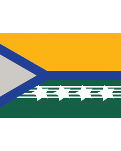Flagge: XL Rondonia pimenta bueno | Municipality of Pimenta Bueno in the State of Rondônia | Município de Pimenta Bueno no Estado de Rondônia  |  Querformat Fahne | 2.16m² | 120x180cm 