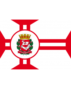 Flagge: XL São Paulo City  |  Querformat Fahne | 2.16m² | 120x180cm 