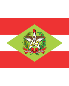 Flag: Santa Catarina |  landscape flag | 0.06m² | 0.65sqft | 21x29cm | 8x11inch 