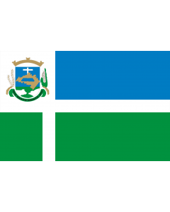 Flag: Rio Grande do Sul s Santo Cristo city, Brazil |  landscape flag | 1.35m² | 14.5sqft | 90x150cm | 3x5ft 