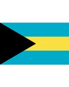 Flag: Bahamas |  landscape flag | 2.4m² | 26sqft | 120x200cm | 4x7ft 