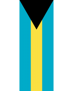 Vertical Hanging Beam Flag: Bahamas |  portrait flag | 6m² | 64sqft | 400x150cm | 13x5ft 