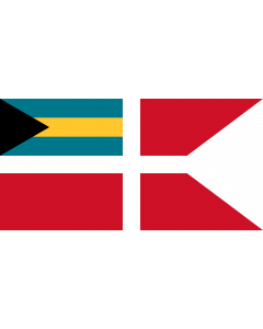 Bandiera: Civil Jack of the Bahamas |  bandiera paesaggio | 2.16m² | 100x200cm 