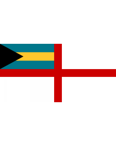 Bandiera: Naval Ensign of the Bahamas |  bandiera paesaggio | 1.35m² | 80x160cm 